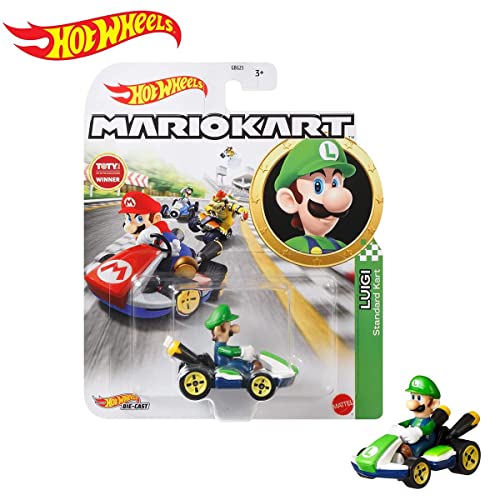 DieCast Hotwheels Luigi Standard Kart 1:55 miniatura 3