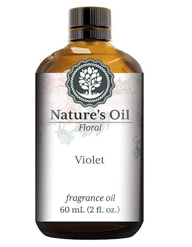 Aceite aromático violeta (2.3 fl oz) para difusores, fabricación de jabón, velas, lociones, aromas para el hogar, aerosol de lino, bombas de baño,