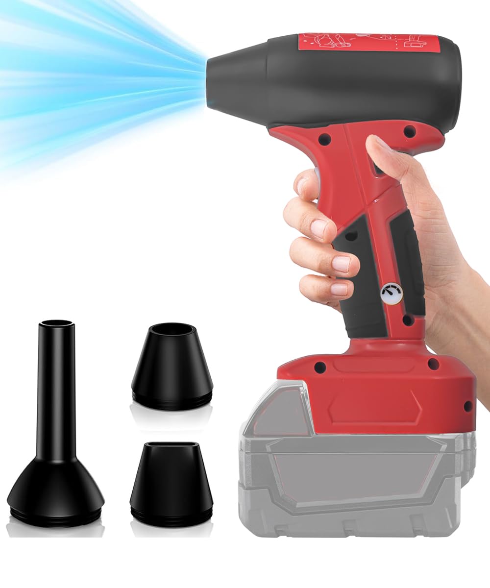 BAT20TL Jet Dry Blower for Milwaukee for M18 18V Li-ion Lithium Battery, 130000RPM Brushless Compressed Air Duster, 4 Gear Adjustable Air Jet Fan Mini Air Blower for Garden,Keyboard, Yard, Car