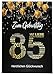 Produktbild Libetui Cards Elegante Glückwunschkarte 85. Geburtstag Karte 85 Jahre Geburtstagskarte mit Nummer 85 und Glückwünschen Schwarz Gold Karte 85