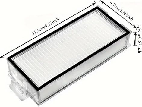 Roborock ile Uyumlu Q8 Max,Q5 Max/Q8 Pro-Q5 Pro Hepa Filtre,Fırça,Mop Paspas Bezi-Siyah 4 Parça