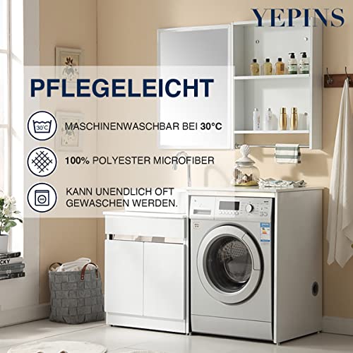 YEPINS Set di 2 federe per cuscini da 40 x 40 cm