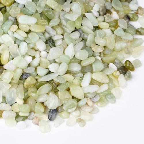 Image of 2.5 lbs Jade Pebbles for Indoor Plants, 1 /5 Inch Succulent and Cactus Pebbles, Decorative Gravel for Vases, Bamboo,Terrarium, Crafts, Cactus