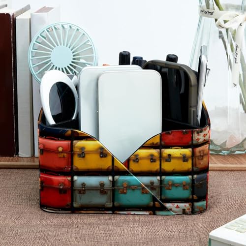 Boîte de rangement à compartiments style valise pour ordonner vos cosmétiques de salle de bain - 7
