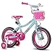 JOYSTAR 12 Inch Kids Bike with Training Wheels for 2 3 4 5 Years Old Girls, Starter Bike for Toddler, Birthday Gift, Blue Pink