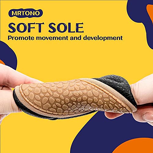 MrToNo Krabbelschuhe Leder Lauflernschuhe Mädchen Babyschuhe 0-6 Monate 6-12 Monate 12-18 Monate Weiche Lederpuschen Lernlaufschuhe Baby Hausschuhe Größe 17-22 - Image 6