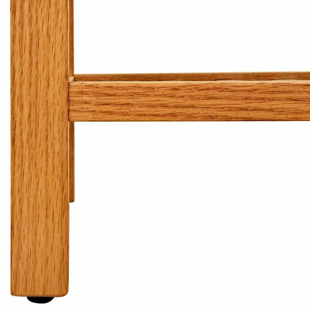 Regał na buty z 5 półkami z litego drewna dębowego, 100 x 27 x 100 cm, nie zajmuje dużo miejsca i można układać w stos, do korytarza, przedpokoju, przedpokoju, systemu porządkowania butów i