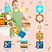 Busy Board for 1 Year Old Montessori Toys for 1 2 Boy Girl Toys Toddler Car Airplane Travel Activities Essentials 1-3 Busy Cube Stocking Learning Education Baby Toy 12-18 Months Birthday Gifts 1 2 3