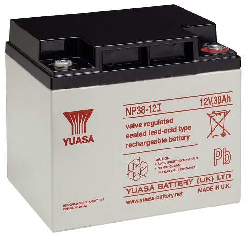 Yuasa NP38-12I batterie plomb étanche VRLA 12V 38Ah décharge 20h noire 13.9kg