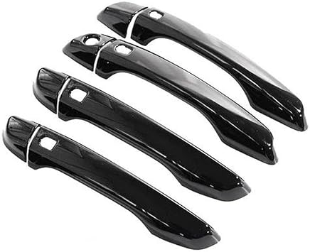 for Peugeot 2008 MK2 P24 2020 2021 2022 2023 Gloss Black Door Handle Cover Sticker Trim Replacement Parts4Handle 4 Buttons