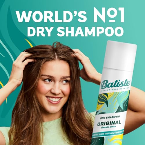 Batiste Dry Shampoo Original 350ml, Fresh & Clean Fragrance, No Rinse Spray to Refresh Hair in Between Washes - Image 5