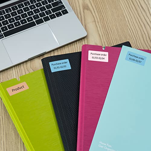 Homesen 5 pcs Rolo de Papel de Etiqueta Térmica para Q30 Label Maker Impressora Térmica Etiqueta Ade