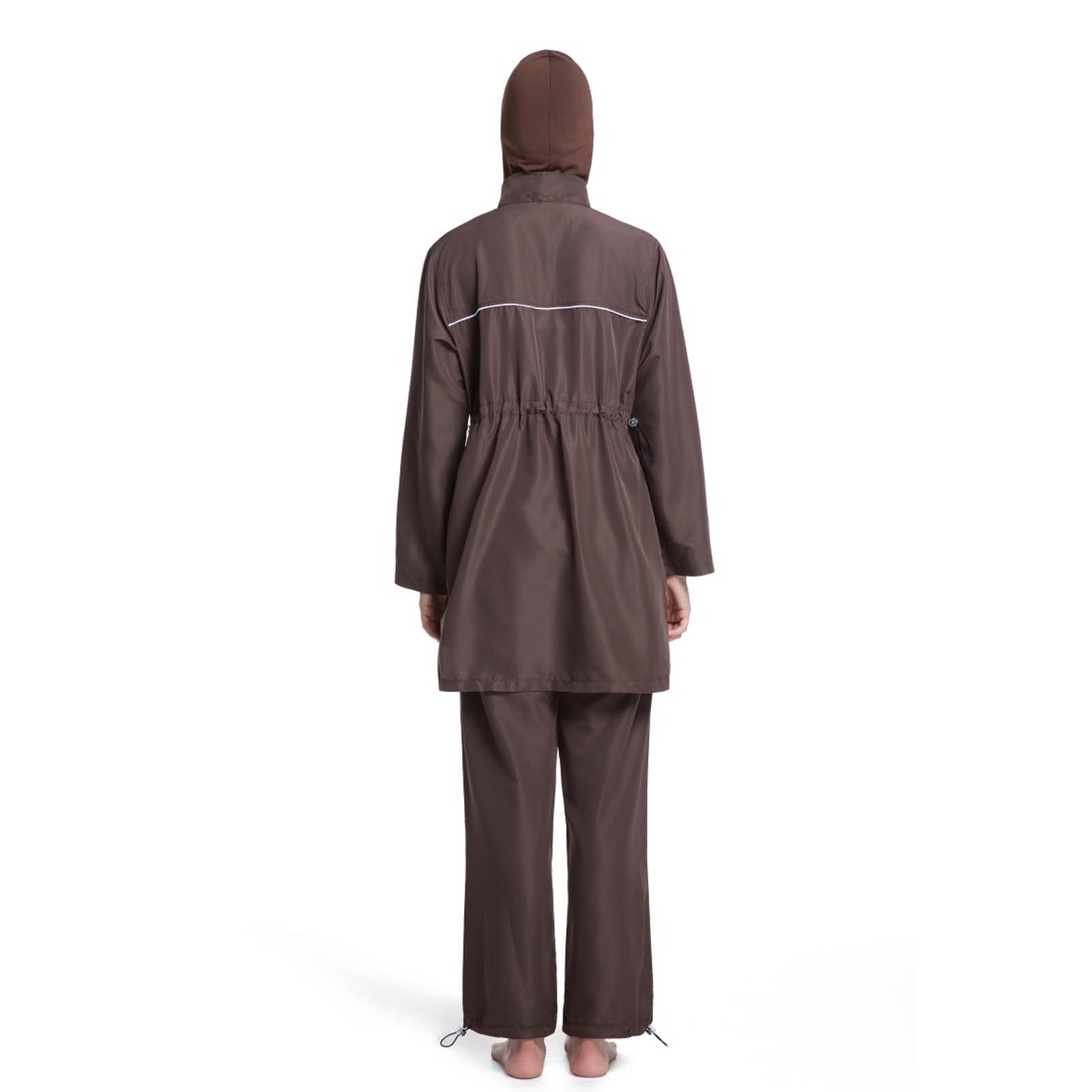 Mujer Islámica Trajes de baño Swimwear Musulmán Traje de baño Ropa de Playa Burkini Mujeres Musulmanes Burkini Traje de baño Árabe Manga Larga Hijab Impreso Tops Cap Bañadores Traje de Baño