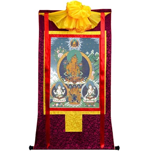 Gandhanra Tibetische Manjusri Thangka Giclée Wandteppich 47x32