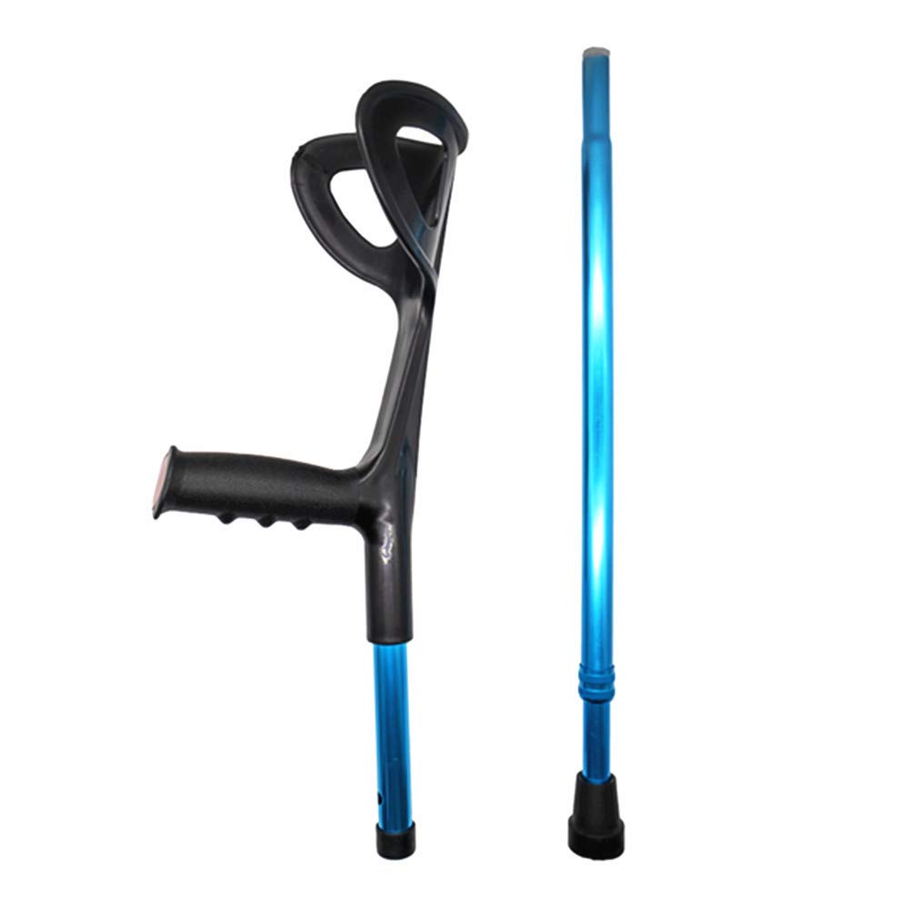 Bastón de Aluminio, Muletas Plegable portátil Apoyo para Antebrazos, Regulable en Altura
