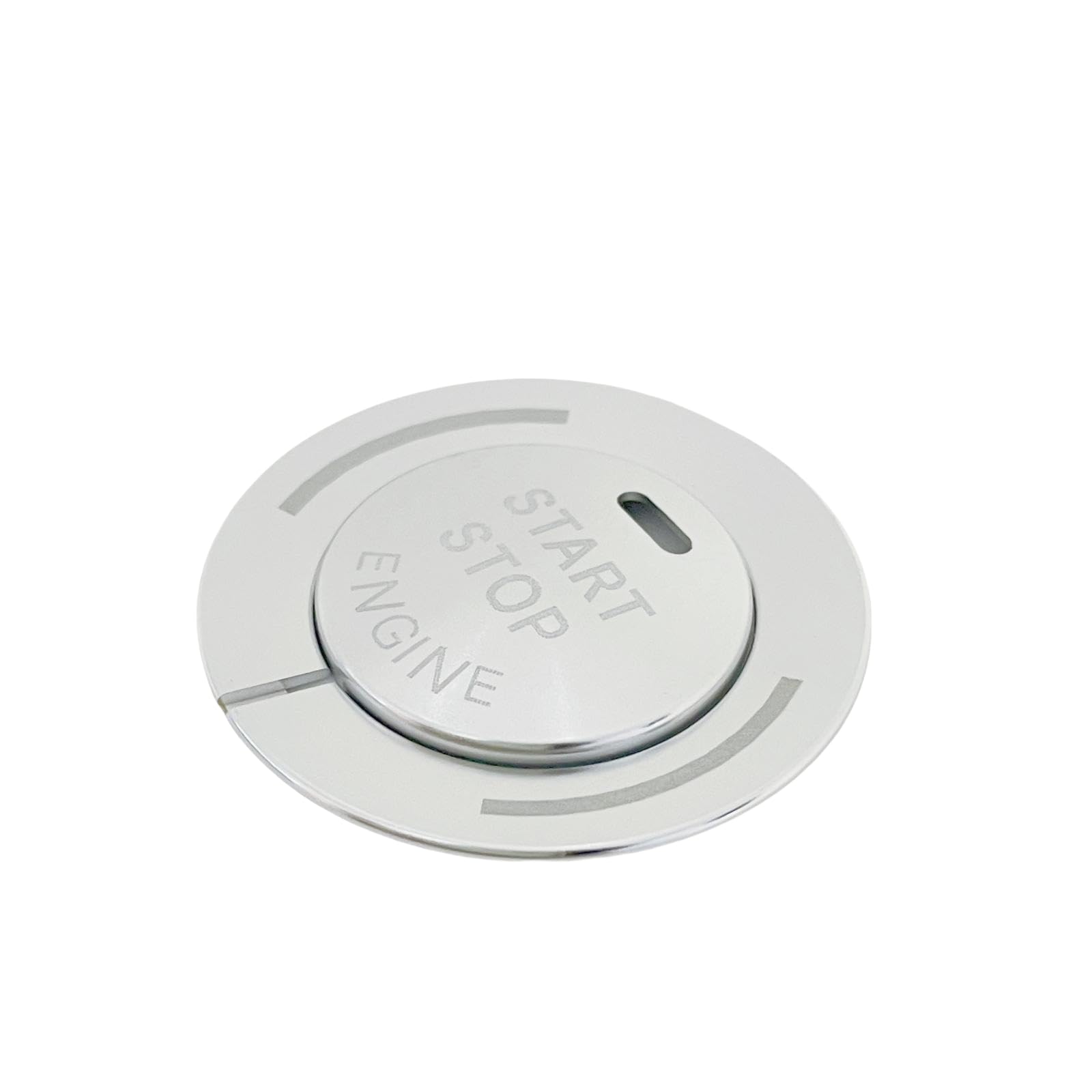 Engine Push Start Stop Button Cover for Infiniti Q50L QX50 Q50 QX56 Q60 QX70 Q70L QX80 QX30, Ignition Button Decoration Trim & Ring Protector Stickers Car Accessories for Infiniti (Silver)