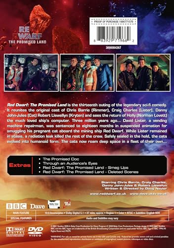 Red Dwarf The Promised Land DVD evita perderte el final de la saga 4