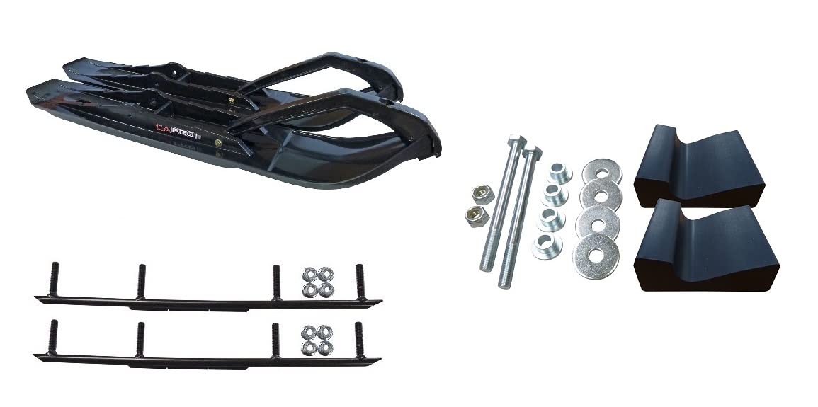 C&A Pro Black XCS Snowmobile Skis w/ 6
