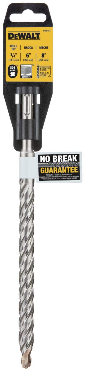DEWALT DW5424 5/16-Inch by 4-Inch by 6-Inch Rock Carbide SDS Plus Hammer Bit — view 25