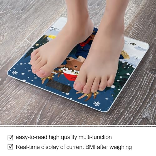 Báscula digital de baño BTCOWZRV con pantalla LCD miniatura 5