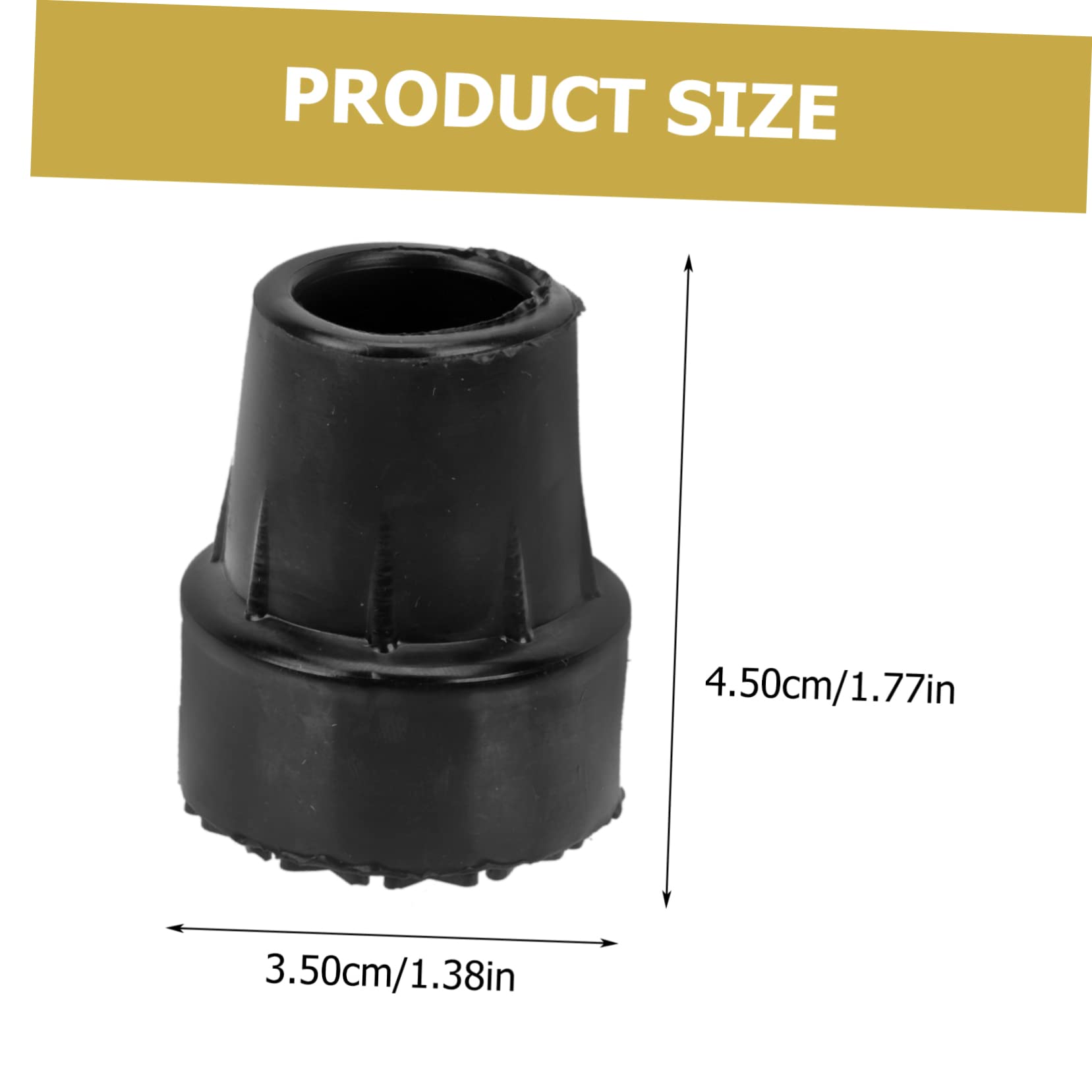 FOMIYES 9pcs Non-Slip Trekking Pole Foot Protectors Cane Foot Pad Outdoor Hiking Pole Accessories Anti-Skid Crutch End m