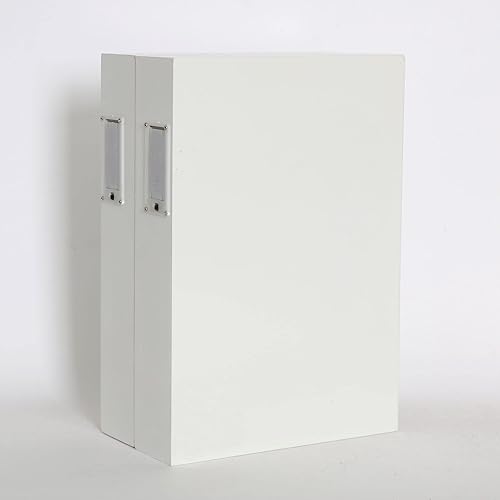 Miniatura 8 de PIONEER-EFFORT Calendario de Adviento de madera de Navidad con LED, blanco y dorado, cuenta regresiva de renos de Navidad, regalos de vacaciones con