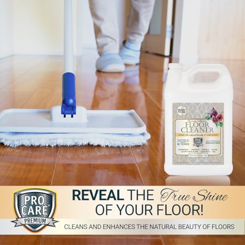 Image of ProCare White Tea & Fig Floor Cleaner (Made in USA) | Vinyl, Wood,Tile, Stone & Laminate Floor Cleaner For Mopping, Household Supplies,Cleaning Solution For Kitchen & Bathroom-1 Gal (128 Fl Oz)