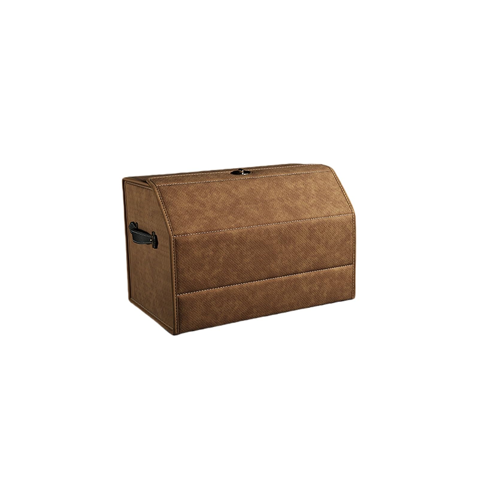 FYIYIEW car boot organiser, Car Organizers and Storage | Trunk Suede Leather Box | Collapsible Organizer