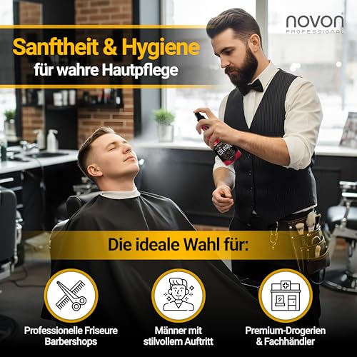 4. Bild von novon Professional Barber Cologne No.1,2,3,4 & 5-355 ml - After Shave Spray für Männer - Rasur Duftwasser aromatisch-intensiv - Barber Eau de Cologne
