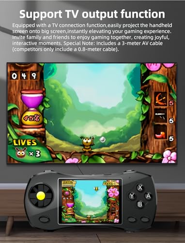JXD 3.0" HD Console de Jeu Vidéo Portable pour Enfants Design Voiture de Sport 250 Jeux 64 Bits Préinstallés Connectable à la Télévision Jeux de Réflexion Enfants Jouet Puzzle – Image 6