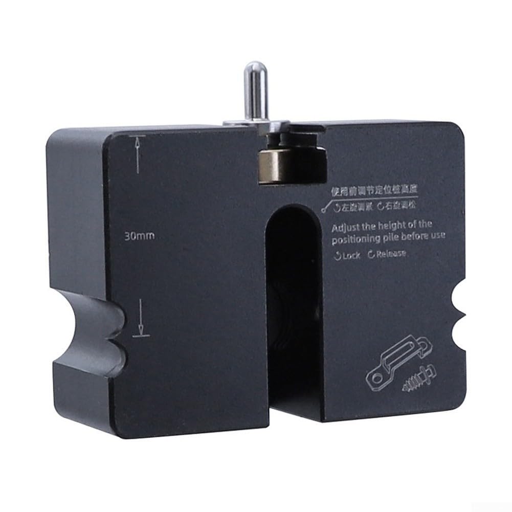 Localizador de Agujeros Aluminio Kit Plantilla Perforación para madera 15 Grados Carpintería DIY Muebles 62x60x49mm