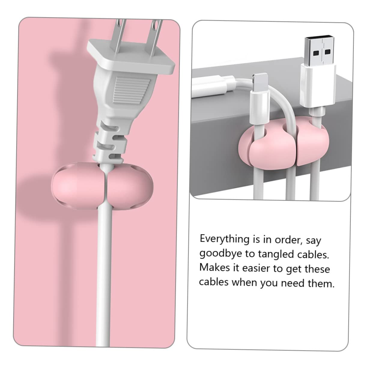 jojofuny 30stücke Teiliges Kabel Organizer Selbstklebende Kabelhalter Für Effektives Kabelmanagement Am Schreibtisch Für Usb-ladekabel Und Kopfhörerkabel