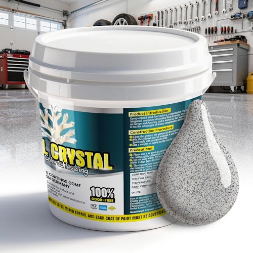 Pintura epóxica para piso con arena coloreada y autonivelante – 105 Fl Oz