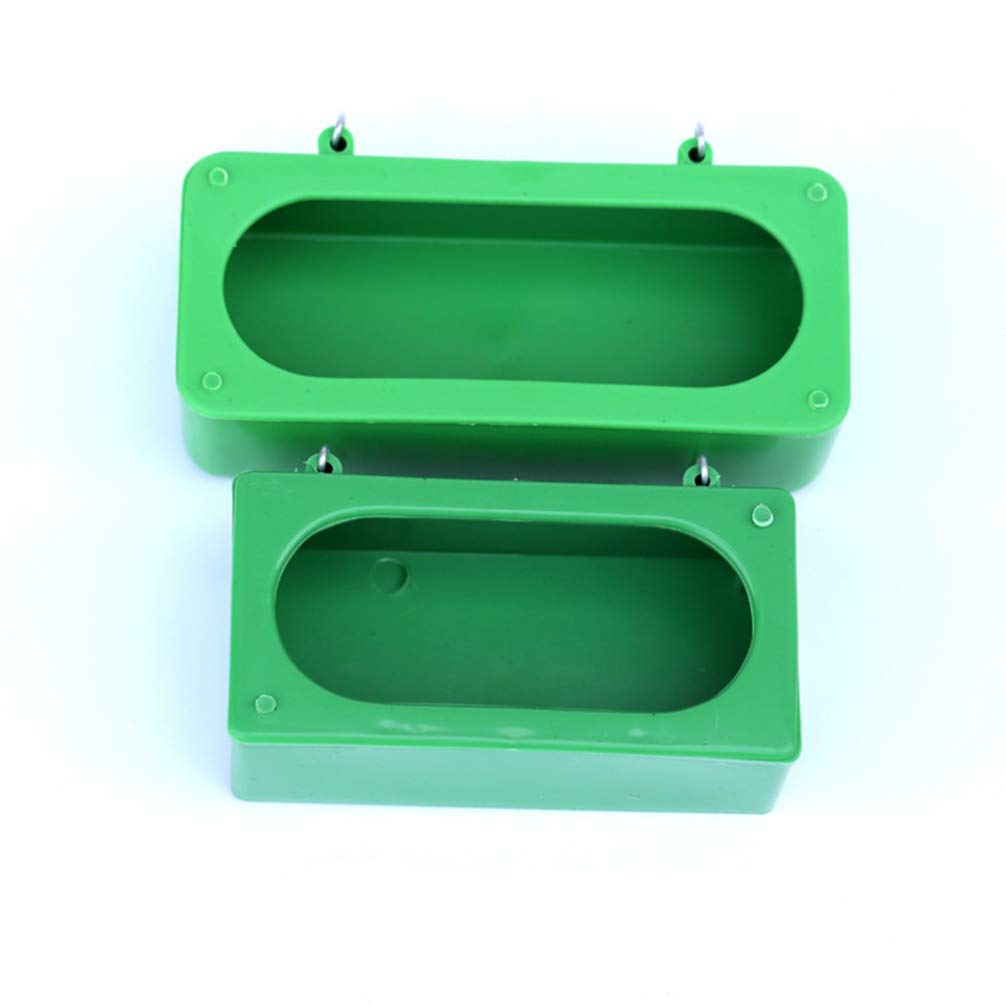 Happyyami 10pcs Indoor Bird Feeder Birds Feeding Dish Hanging Water Feeder Chicken Feeder Cups Parrot Drinking Cup Parakeet Feeding Dish Bird Water Feeder Bird Supplies Small Food