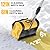 Cordless Electric Snow Shovel, Brushless 12-Inch Width 6-Inch Depth Snow Blower, Lightweight Snow Thrower Machine, Efficient Snow Removal with Battery and Charger, 2 Batteries