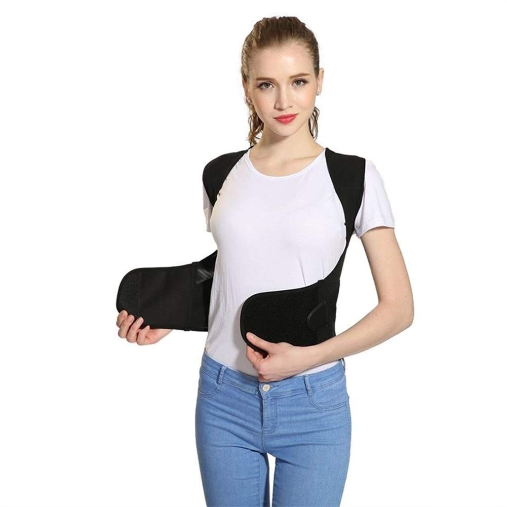 Ajustable Corrector Postura Espalda hacia Atrás por Hombres Mujer Hombro Apoyo Lumbar Columna Vertebral Cinturón Soporte Respirable Adolescente (Size : 3XL)