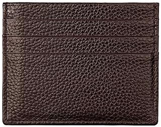 Hibate RFID Blocking Genuine Leather Unisex Slim Credit Card Case Holder Debit Wallet Sleeve - Black