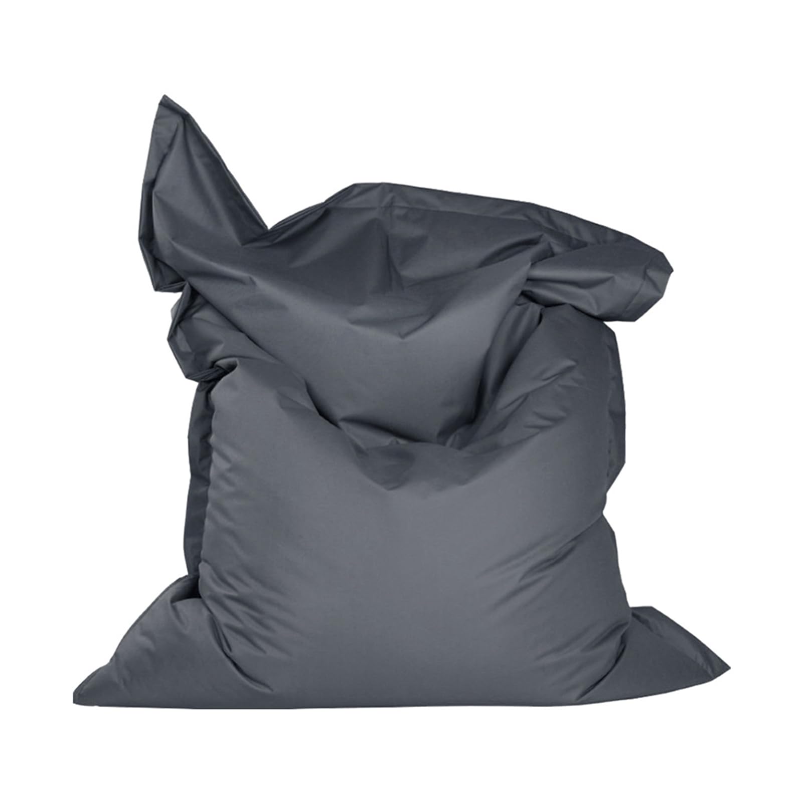 Sitzsack Hülle (ohne Füllstoff), Riesensitzsack Abdeckung aus Wasserdichtes Oxford,zum Organisieren von Plüschtieren oder Memory Foam,Dark Gray,140 * 180cm
