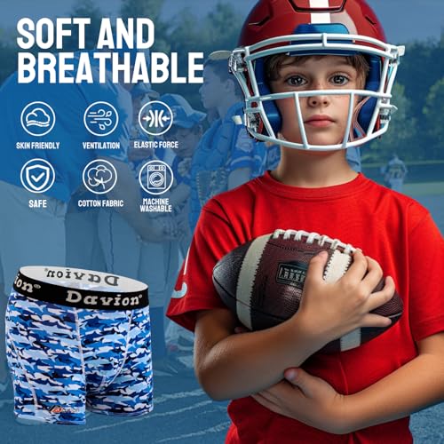 Davion Youth Boys Baseball Cup Underwear with Soft Protective Athletic Cup Compression Shorts for Football, Lacrosse2
