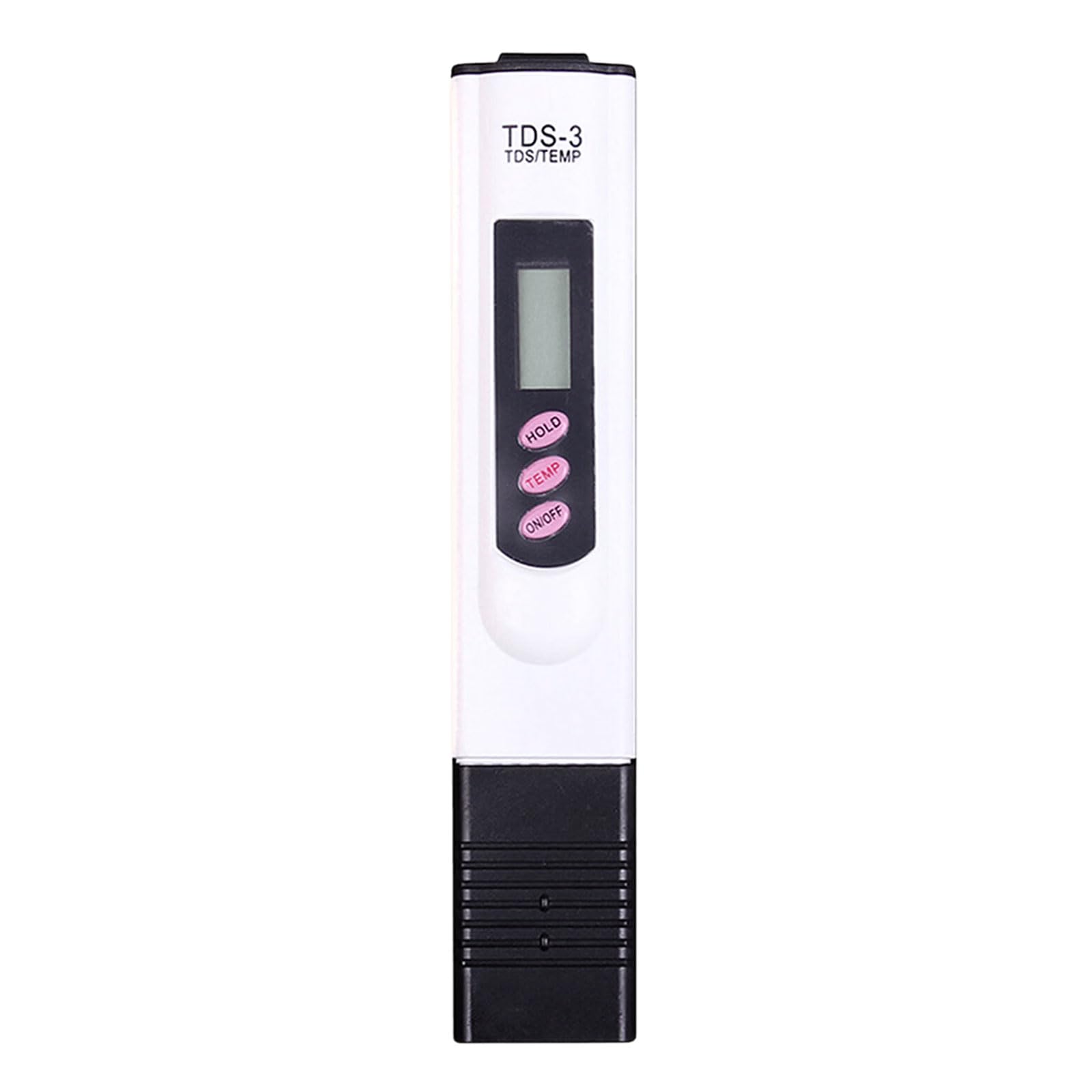 Carotoe White Portable Water Meter Pen With Dissolved Solids Reading, Lcd Display And Temperature Check For Tap And Filter Use Ppm Checker Dissolved Solids Meter Tap Filter Aquarium Pool Drinking Home Hold