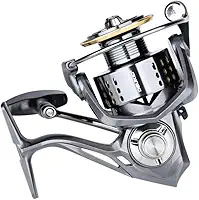 Molinete para Pesca Marinha Sem Folga - Ultra Leve com Estrutura Metálica, 20kg Arrasto Suave Carretilha para Pesca, Anti-Corrosão - Molinete Rotativo Resistente para Água Salgada