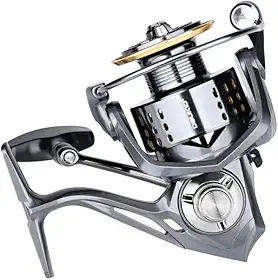 Molinete para Pesca Marinha Sem Folga - Ultra Leve com Estrutura Metálica, 20kg Arrasto Suave Carretilha para Pesca, Anti-Corrosão - Molinete Rotativo Resistente para Água Salgada