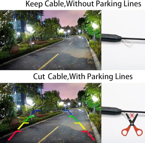 Image of Vlicevrn HD LED Car Rear View Camera Night Vision Backup Parking Waterproof IP68 Vehicle-Camera for Mitsubishi ASX /Mitsubishi RVR /Mitsubishi Outlander Sport 2010~2015 (Golden Full Fixed)