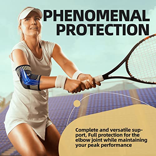 Lusenone 2 Pack Copper Tennis Elbow Brace For Women/Men - Elbow Compression Sleeve Support For Tendonitis And Tennis Elbow, Golfers Elbow, Arthritis, Bursitis, Weightlifting, Pain Relief #TOP3