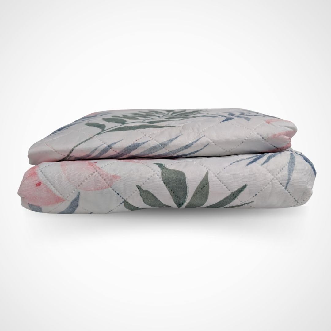 COMERCIAL CANDELA FELPUDOS Y ALFOMBRAS Colcha Bouti Primavera y Verano Flores Colores Alegres para Cama de (Cama 90)
