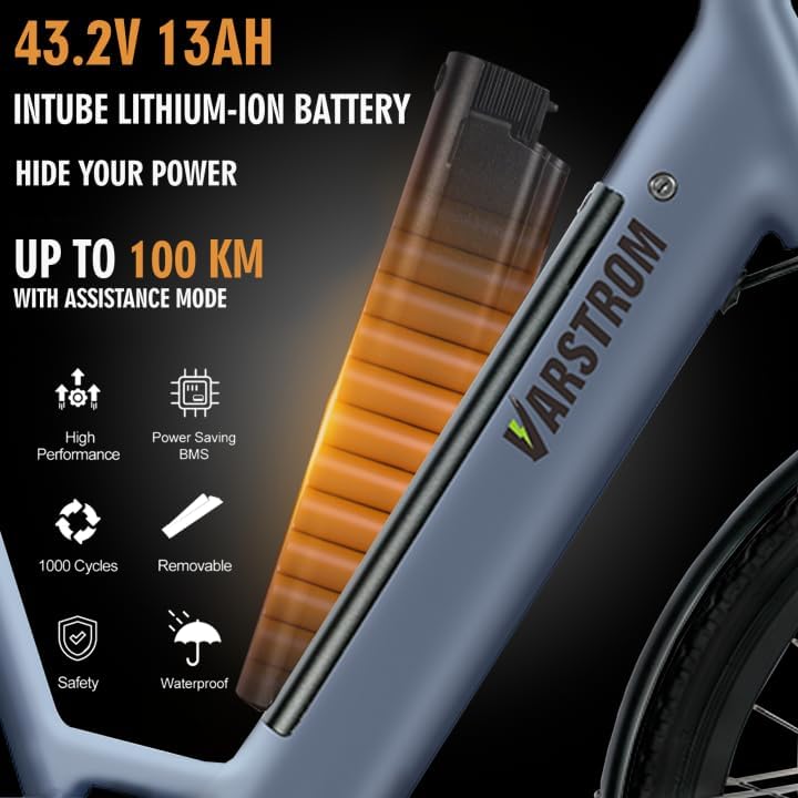 Varstrom E-City Bike battery compartment