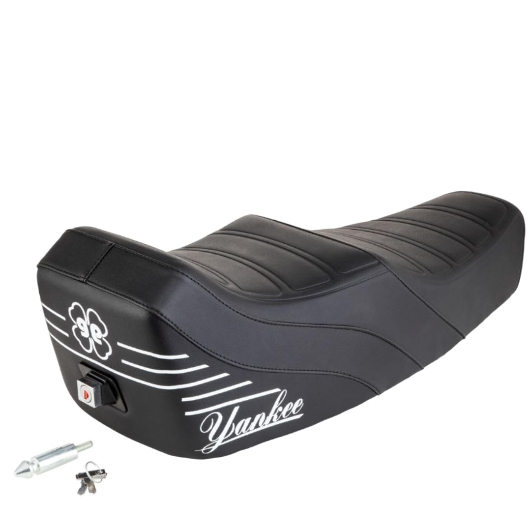 Sella NISA YANKEE + piolo nera adatta per Vespa 50 Special N/L/R NISA Con Serratura