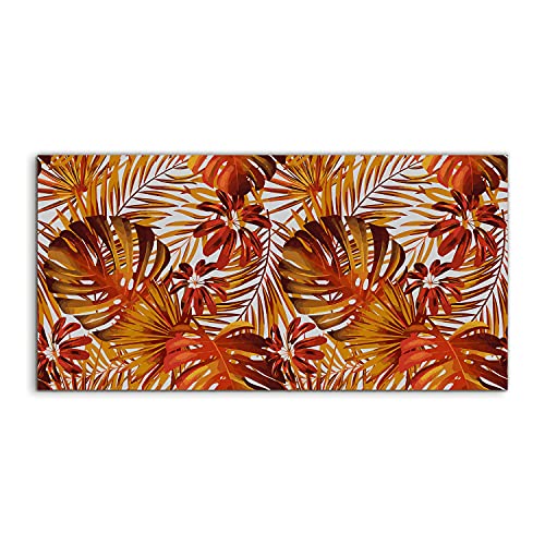 Nature et fleurs sauvages tableau en verre 140x70cm pour chambre