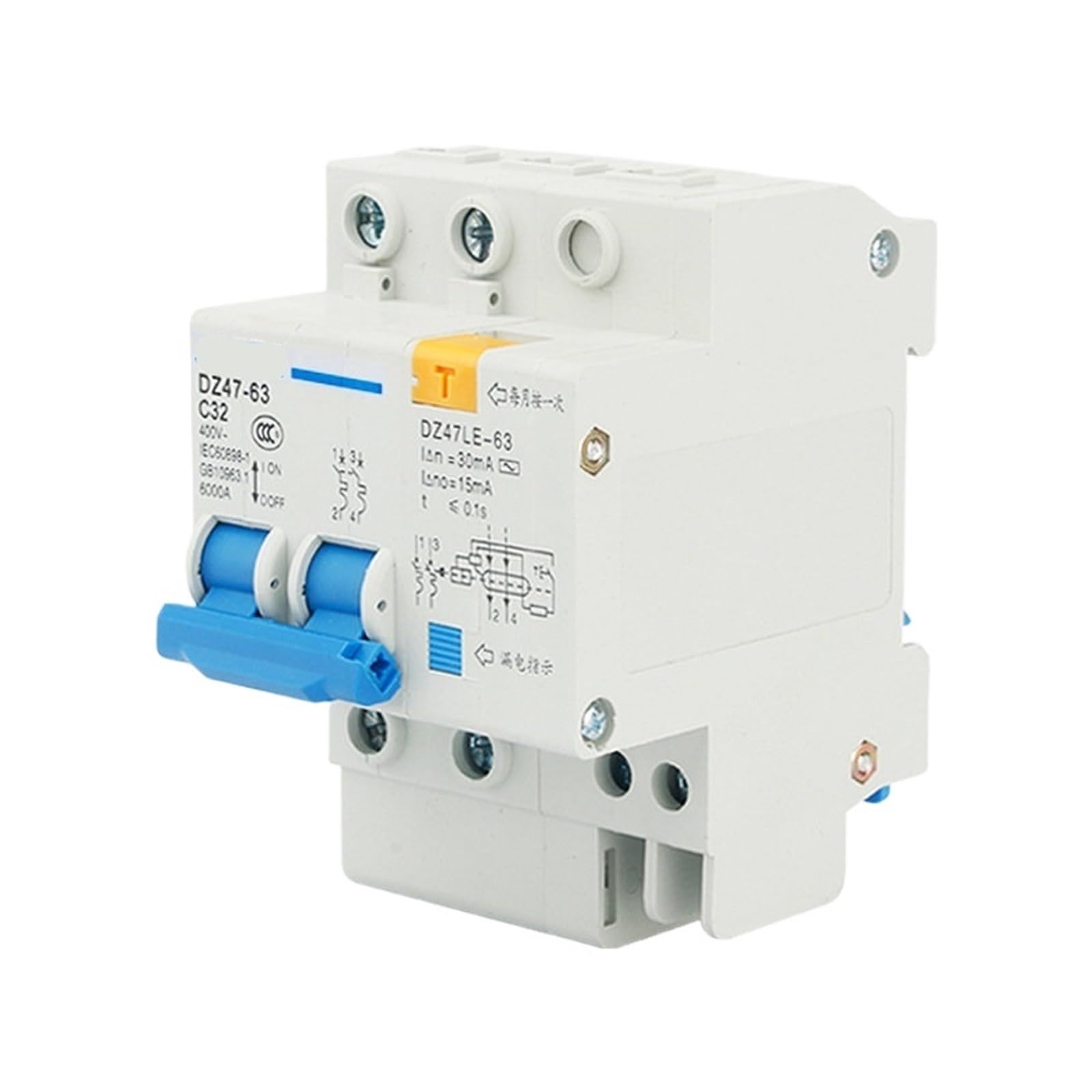 BALYDLUL DZ47LE-63 Breaker 1P/2P/3P/4P(25A)