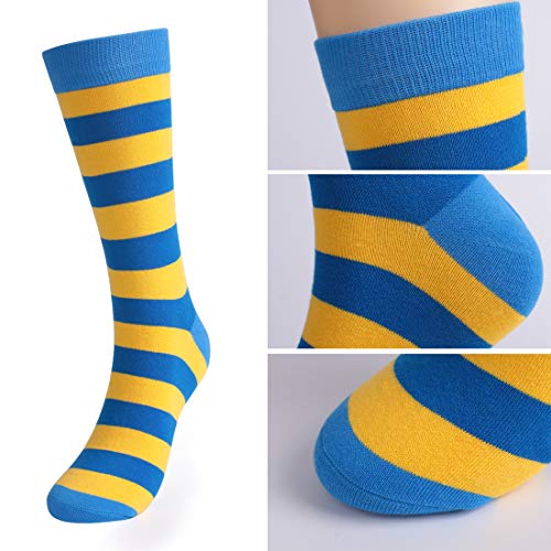 Image of HHX YONLEE Dress Socks 5 /6 /10 Pairs Crew Argyle Colorful Cotton Novelty Casual Happy Fun
